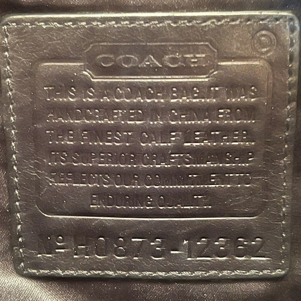 Coach Black Patent Leather Tote Bag-Bleeker 12362